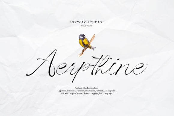 Aerpthine: A Luxurious Script Font for Digital Designers