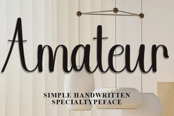 Amateur: A Friendly Handwritten Font for Modern Branding Projects