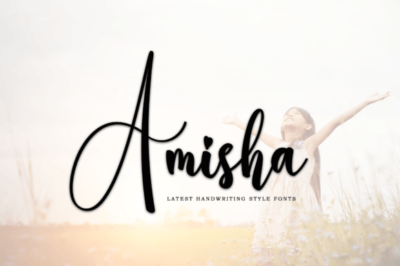 Amisha: A Handwritten Font That Brings Charm to Every Maker’s Project