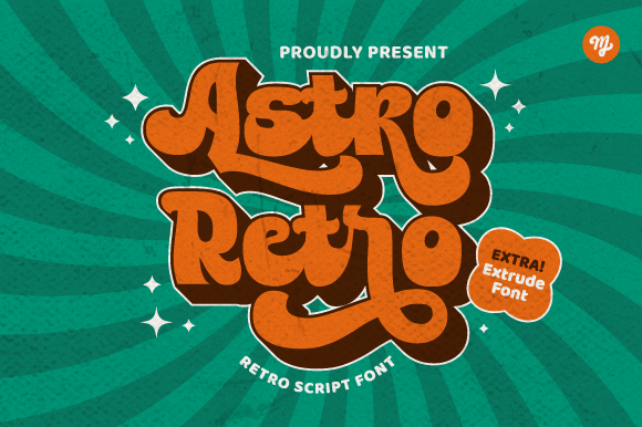 Astro Retro: A Bold Script Font for Dynamic Editorial Design