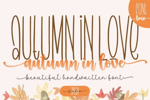 Autumn in Love Trio: A Versatile Font for Modern Web Design and Digital Branding
