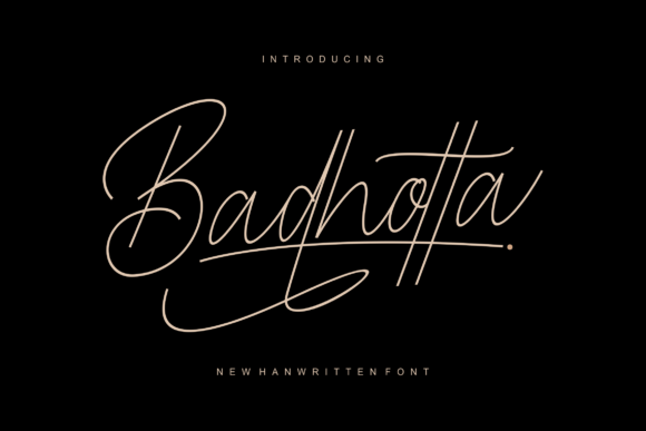 Badhotta: The Handwritten Font That Elevates Every Maker’s Design