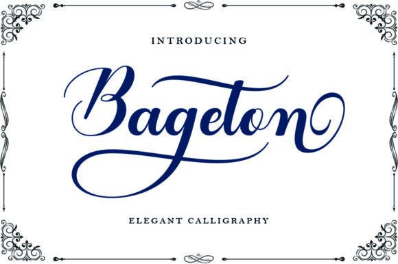 Bageton: A Handwritten Font That Brings Elegance to Every Maker’s Creation
