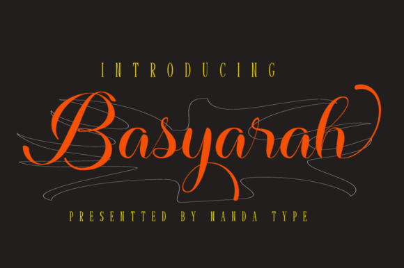 Basyarah: A Dazzling Script Font for Handmade Labels, Invitations, and Creative Packaging