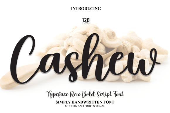 Cashew: A Handwritten Script Font That Elevates Small Business Branding