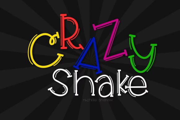 Crazy Shake: A Playful Handwritten Font for Dynamic Web Design