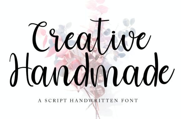 Creative Handmade: A Bold Script Font for Real Makers and Sellers
