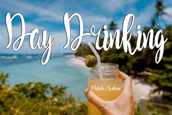 Day Drinking: A Designer’s Take on This Lively Script Font