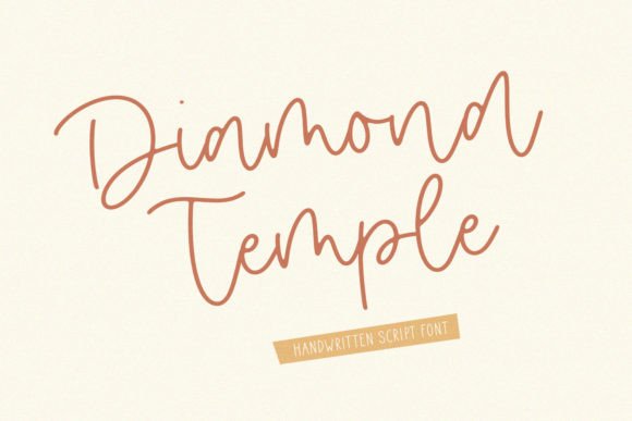Diamond Temple: A Handwritten Font That Elevates Your Brand