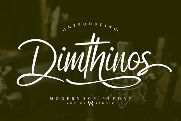 Dimthinos: A Modern Script Font for Elegant Editorial Design