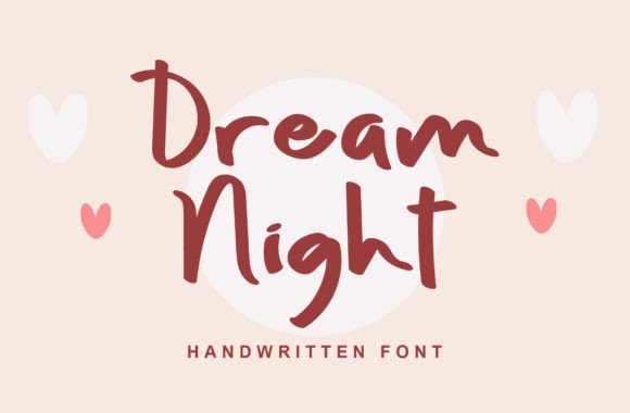Dream Night: A Modern Script Font for Crafters and Product Designers