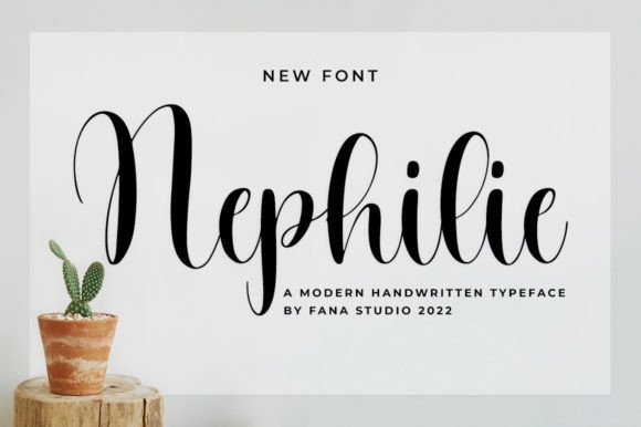 Elevate Editorial Design with the Nephilie Script Font