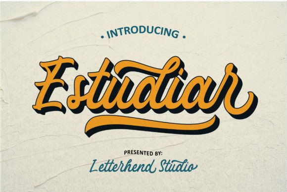 Estudiar: A Modern Brush Script Font for Crafters and Makers