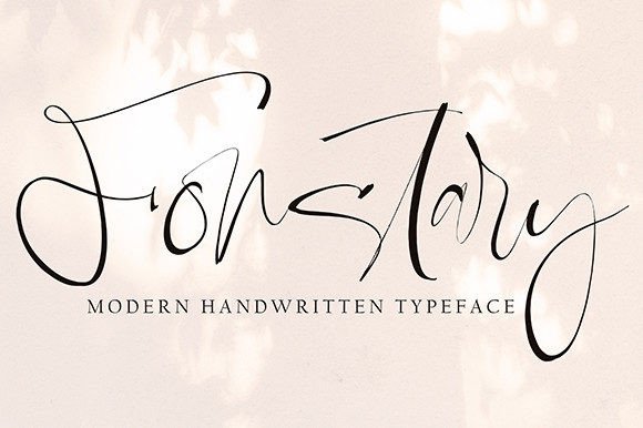 Fonstary: A Handwritten Font That Brings Elegance to Editorial Design