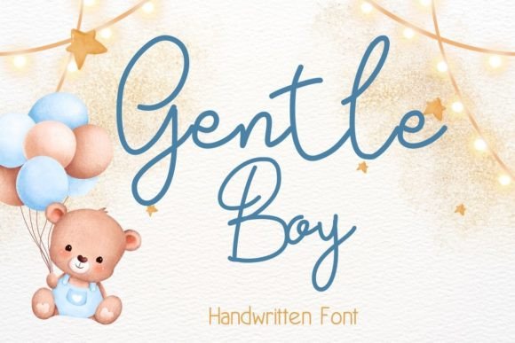 Gentle Boy: A Handwritten Script Font for Modern Marketing Visuals