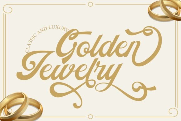 Golden Jewelry Font: Elevating Web Typography with Elegance and Style
