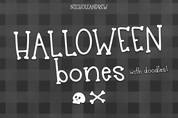 Halloween Bones: A Spooky Handwritten Font for Crafters & Sellers