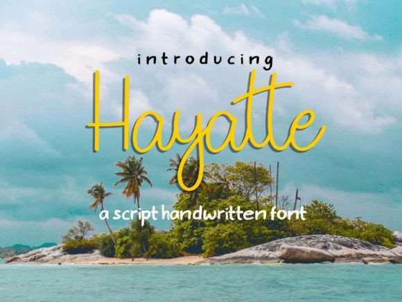 Hayatte: A Stylish Script Font for Scroll-Stopping Digital Marketing