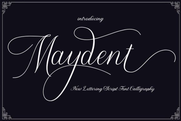 Maydent: A Refined Script Font for Modern Editorial Design
