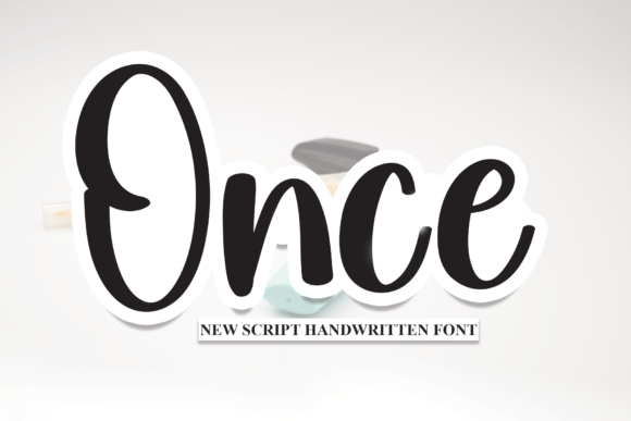 Once: A Script Amp Font That Elevates Editorial Design with Grace and Clarity