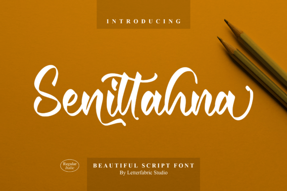 Senittahna: A Script Font That Elevates Brand Messaging and Visual Engagement