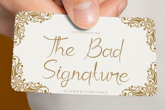 The Bad Signature: A Dazzling Script Font for Editorial Elegance