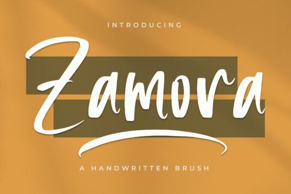 Zamora: The Handwritten Brush Font That Brings Your Craft to Life