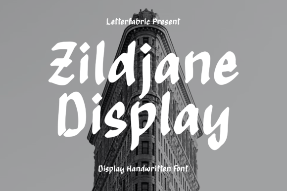 Zildjane Display: A Handwritten Font for Modern Craft and Product Design